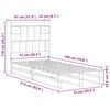 vidaXL Lit biblioth&egrave;que sans matelas cire marron 75x190 cm pin massif