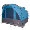 vidaXL Tente de camping tunnel 3 personnes bleu imperm&eacute;able