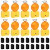 vidaXL Lampes de chantier 10 pcs avec piles 18x8x37 cm