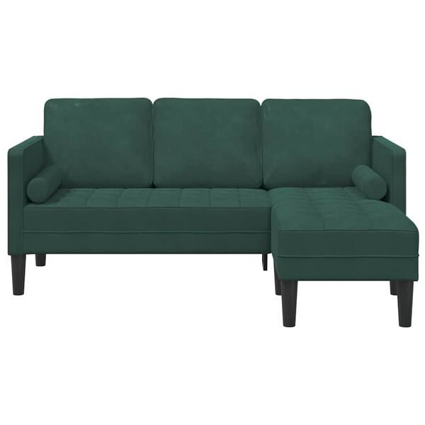 vidaXL Ensemble de Canapés Vert foncé 173 x 131 x 67 cm Polyester