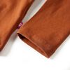 T-shirt enfants &agrave; manches longues cognac 116