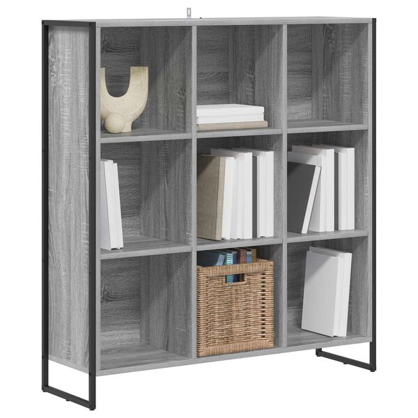 vidaXL Biblioth&egrave;que Gris Sonoma 99,5 x 30 x 108,5 cm Bois d'ing&eacute;nierie