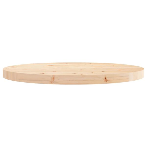 vidaXL Dessus de table rond Ø60x3 cm bois de pin massif