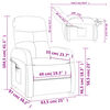 vidaXL Fauteuil de massage Rouge bordeaux Tissu