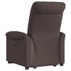 vidaXL Fauteuil inclinable électrique marron foncé tissu