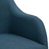 vidaXL Chaises pivotantes &agrave; manger lot de 2 bleu tissu