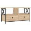 vidaXL Meuble TV ch&ecirc;ne sonoma 90x33x45 cm bois d'ing&eacute;nierie et fer