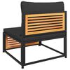 vidaXL Salon de jardin avec coussins 9 pcs bois massif d'acacia