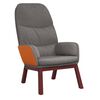 vidaXL Chaise de relaxation Gris clair Tissu