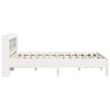 vidaXL Cadre de lit sans matelas blanc 140x200 cm bois de pin massif