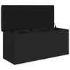 vidaXL Banc de rangement noir 102x42x45 cm bois d'ing&eacute;nierie