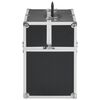 vidaXL Mallette à maquillage 38x23x34 cm noir aluminium