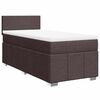 vidaXL Sommier &agrave; lattes de lit avec matelas Marron fonc&eacute; 90x200 cm