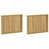 vidaXL Module d'accoudoirs 2 pcs Blanc 80 x 6 x 61 cm