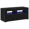vidaXL Meuble TV 90 x 35 x 40 cm Ch&ecirc;ne noir Bois d'ing&eacute;nierie