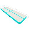 vidaXL Tapis gonflable de gymnastique avec pompe 300x100x15cm PVC Vert