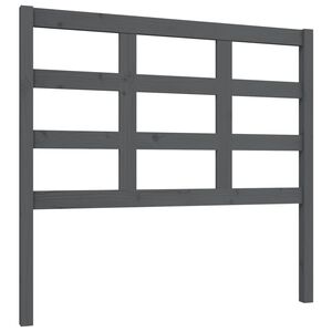 vidaXL T&ecirc;te de lit Gris 105,5x4x100 cm Bois massif de pin
