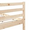 vidaXL Cadre de lit sans matelas 75x190 cm bois massif