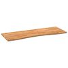 vidaXL Dessus de bureau marron clair bois ch&ecirc;ne massif rectangulaire