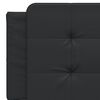 vidaXL Coussin de t&ecirc;te de lit Zadar noir 152 cm similicuir