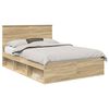 vidaXL Cadre de lit Sonoma 160 x 200 cm Bois de pin massif