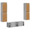 vidaXL Ensemble meuble TV 6 pcs Gris Sonoma Bois d'ing&eacute;nierie