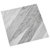 vidaXL Planches de sol Gris 5,11 m&sup2; 55 pc PVC