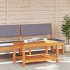 vidaXL Table d'appoint Marron 90 x 50 x 45 cm Bois d'Acacia Massif
