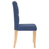 vidaXL Chaises &agrave; manger lot de 4 bleu tissu