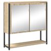 vidaXL Ensemble de mobilier de salle de bain 3 pcs Ch&ecirc;ne Sonoma