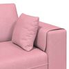 vidaXL Canap&eacute; avec coussin Rose 250 x 77 x 76 cm Velours