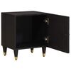 vidaXL Cabinet de chevet avec porte Noir 40 x 33 x 46 cm
