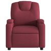 vidaXL Fauteuil de massage inclinable électrique Rouge bordeaux Tissu