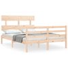 vidaXL Cadre de lit sans matelas 140x190 cm bois massif