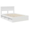 vidaXL Cadre de lit Blanc 140 x 190 cm Bois de pin massif