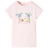 T-shirt pour enfants rose p&acirc;le 92
