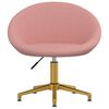 vidaXL Chaises &agrave; manger lot de 2 rose velours