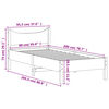 vidaXL Cadre de lit sans matelas 90x200 cm bois de pin massif