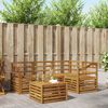 vidaXL Ensemble de canap&eacute;s d'ext&eacute;rieur 5 pcs Naturel