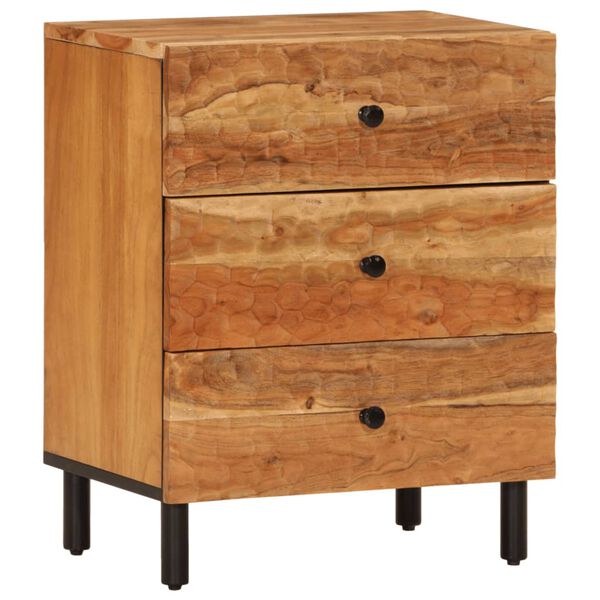vidaXL Table de chevet 50x33x60 cm bois d'acacia solide