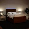 vidaXL Sommier &agrave; lattes de lit avec matelas Rose 160x200 cm Velours