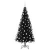 vidaXL Sapin de No&euml;l avec 300 LED avec support Noir 180 cm PVC