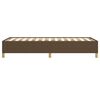 vidaXL Cadre de lit sans matelas marron fonc&eacute; 90x190 cm tissu