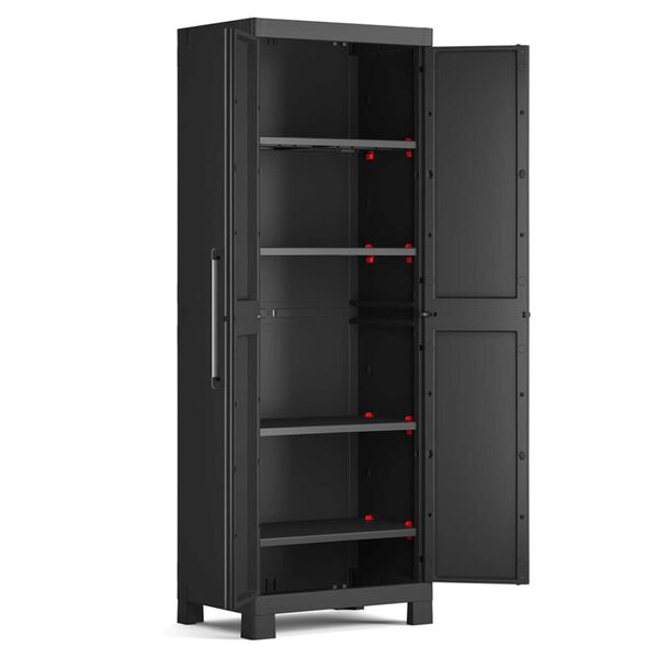 Keter Armoire de rangement haute Detroit Noir