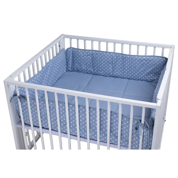 tiSsi Doublure pour parc pour enfants Moritz Bleu clair Couronnes