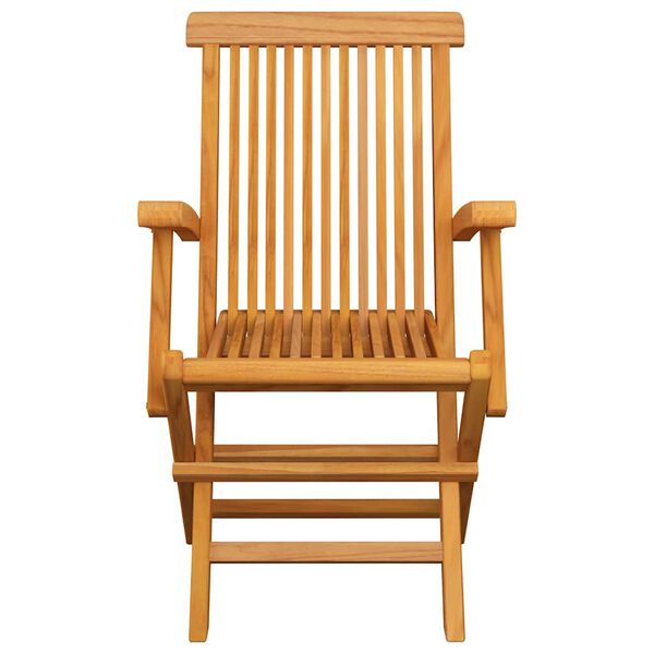 vidaXL Chaises de jardin et coussins rouge lot de 2 Bois teck massif