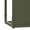 vidaXL Portant de bois chauffage vert olive 25x25x100 cm