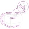 vidaXL Tabouret bouton avec coussin Gris fonc&eacute; 60 x 60 x 45 cm tissu