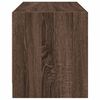 vidaXL Meuble TV avec portes en verre ch&ecirc;ne marron 68x37x42 cm