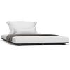 vidaXL Cadre de lit sans matelas noir 140x190 cm bois de pin massif